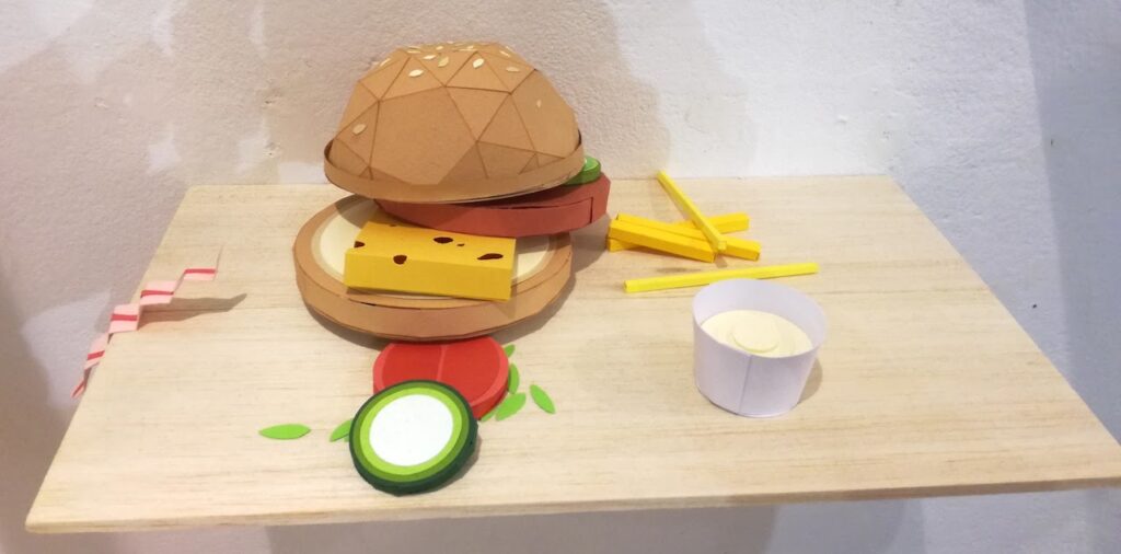 hamburger artwork arte