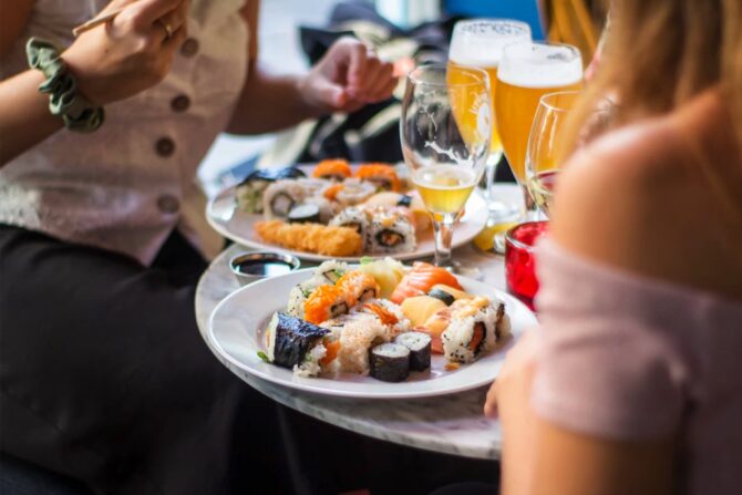 birra e sushi