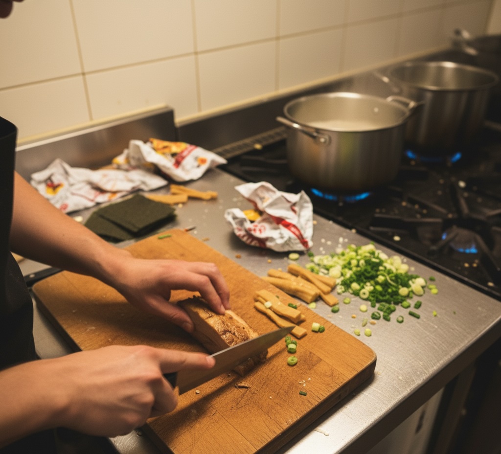 ramen ricetta originale taglio ingredienti